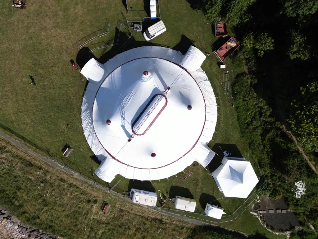 Big Puck seen from straight above